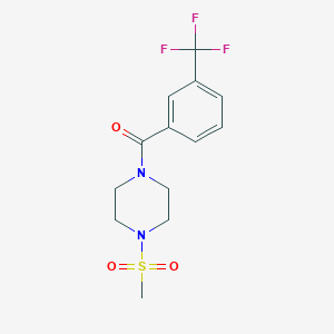 [4-(METHYLSULFONYL)PIPERAZINO][3-(TRIFLUOROMETHYL)PHENYL]METHANONE