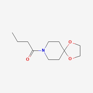 molecular formula C11H19NO3 B4182252 8-butyryl-1,4-dioxa-8-azaspiro[4.5]decane 