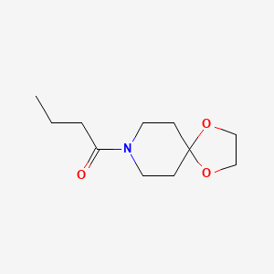 molecular formula C11H19NO3 B4182252 1-(1,4-Dioxa-8-azaspiro[4.5]dec-8-yl)butan-1-one 