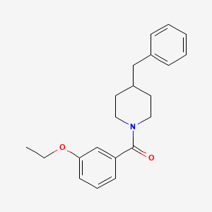 molecular formula C21H25NO2 B4182286 4-benzyl-1-(3-ethoxybenzoyl)piperidine 