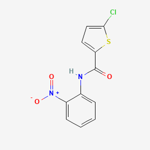 molecular formula C11H7ClN2O3S B4182308 5-chloro-N-(2-nitrophenyl)-2-thiophenecarboxamide 