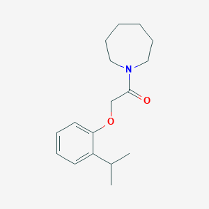 molecular formula C17H25NO2 B4182342 1-[(2-isopropylphenoxy)acetyl]azepane 