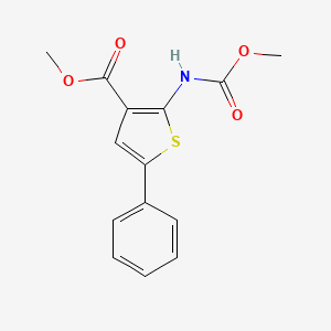 methyl 2-[(methoxycarbonyl)amino]-5-phenyl-3-thiophenecarboxylate