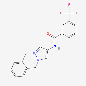 N-[1-(2-methylbenzyl)-1H-pyrazol-4-yl]-3-(trifluoromethyl)benzamide