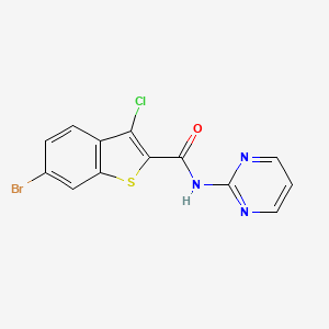 6-bromo-3-chloro-N-2-pyrimidinyl-1-benzothiophene-2-carboxamide