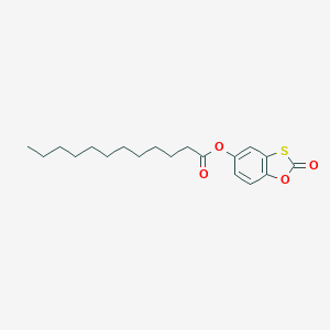 molecular formula C19H26O4S B418244 2-Oxo-1,3-benzoxathiol-5-yl laurate 