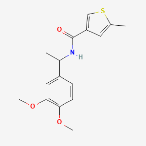 N-[1-(3,4-dimethoxyphenyl)ethyl]-5-methyl-3-thiophenecarboxamide