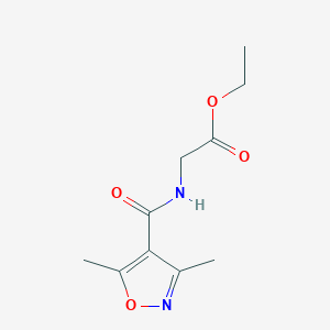 ethyl N-[(3,5-dimethyl-4-isoxazolyl)carbonyl]glycinate