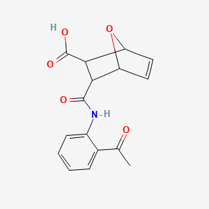 3-{[(2-acetylphenyl)amino]carbonyl}-7-oxabicyclo[2.2.1]hept-5-ene-2-carboxylic acid