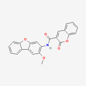 molecular formula C23H15NO5 B4182477 N-(2-methoxydibenzo[b,d]furan-3-yl)-2-oxo-2H-chromene-3-carboxamide 