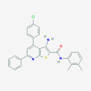 3-amino-4-(4-chlorophenyl)-N-(2,3-dimethylphenyl)-6-phenylthieno[2,3-b]pyridine-2-carboxamide