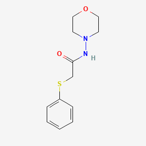 molecular formula C12H16N2O2S B4182531 N-4-morpholinyl-2-(phenylthio)acetamide 