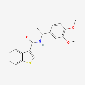 N-[1-(3,4-dimethoxyphenyl)ethyl]-1-benzothiophene-3-carboxamide