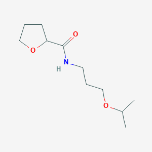 molecular formula C11H21NO3 B4182585 N-(3-isopropoxypropyl)tetrahydro-2-furancarboxamide 