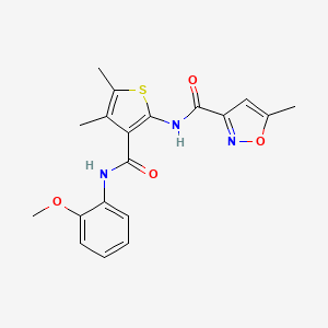 N-(3-{[(2-methoxyphenyl)amino]carbonyl}-4,5-dimethyl-2-thienyl)-5-methyl-3-isoxazolecarboxamide