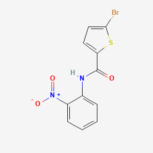 molecular formula C11H7BrN2O3S B4182629 5-bromo-N-(2-nitrophenyl)-2-thiophenecarboxamide 
