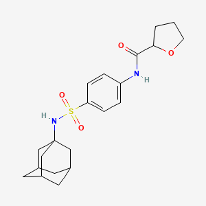 N-{4-[(1-adamantylamino)sulfonyl]phenyl}tetrahydro-2-furancarboxamide