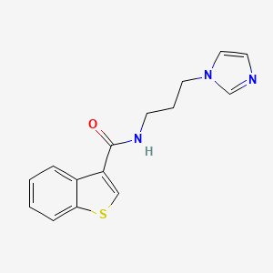 N-[3-(1H-imidazol-1-yl)propyl]-1-benzothiophene-3-carboxamide