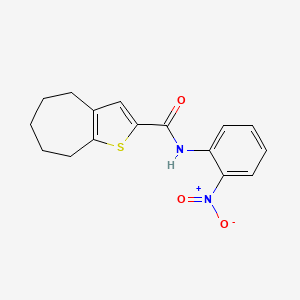 N-(2-nitrophenyl)-5,6,7,8-tetrahydro-4H-cyclohepta[b]thiophene-2-carboxamide