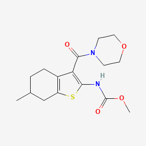 methyl [6-methyl-3-(4-morpholinylcarbonyl)-4,5,6,7-tetrahydro-1-benzothien-2-yl]carbamate