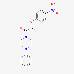 1-[2-(4-nitrophenoxy)propanoyl]-4-phenylpiperazine