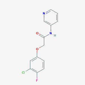 2-(3-chloro-4-fluorophenoxy)-N-3-pyridinylacetamide