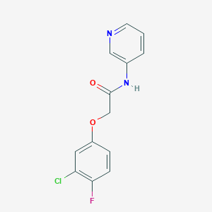 molecular formula C13H10ClFN2O2 B4182770 2-(3-chloro-4-fluorophenoxy)-N-3-pyridinylacetamide 