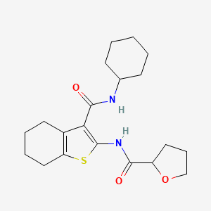 N-{3-[(cyclohexylamino)carbonyl]-4,5,6,7-tetrahydro-1-benzothien-2-yl}tetrahydro-2-furancarboxamide