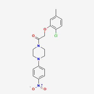 molecular formula C19H20ClN3O4 B4182799 1-[(2-chloro-5-methylphenoxy)acetyl]-4-(4-nitrophenyl)piperazine 