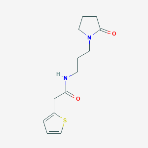 N-[3-(2-oxo-1-pyrrolidinyl)propyl]-2-(2-thienyl)acetamide