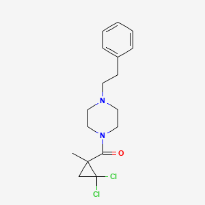 1-[(2,2-dichloro-1-methylcyclopropyl)carbonyl]-4-(2-phenylethyl)piperazine