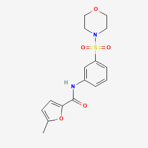 molecular formula C16H18N2O5S B4182823 5-methyl-N-[3-(4-morpholinylsulfonyl)phenyl]-2-furamide 
