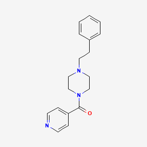 molecular formula C18H21N3O B4182846 1-isonicotinoyl-4-(2-phenylethyl)piperazine 