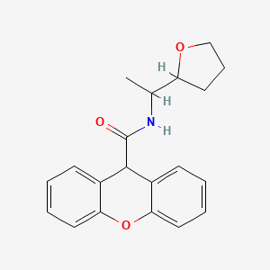 molecular formula C20H21NO3 B4182872 N-[1-(tetrahydro-2-furanyl)ethyl]-9H-xanthene-9-carboxamide 