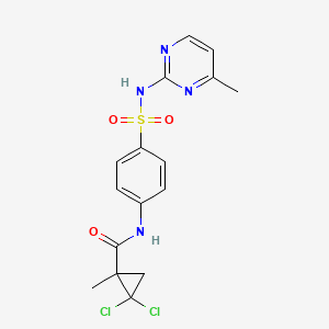 2,2-dichloro-1-methyl-N-(4-{[(4-methyl-2-pyrimidinyl)amino]sulfonyl}phenyl)cyclopropanecarboxamide