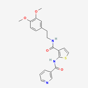 N-[3-({[2-(3,4-dimethoxyphenyl)ethyl]amino}carbonyl)-2-thienyl]nicotinamide