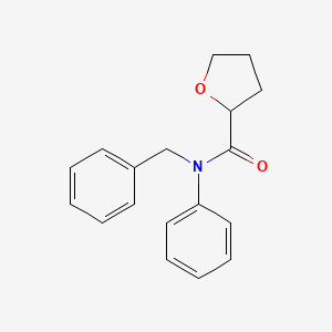 molecular formula C18H19NO2 B4182909 N-benzyl-N-phenyltetrahydro-2-furancarboxamide 