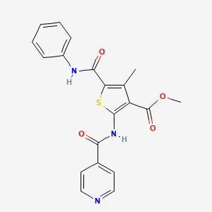 methyl 5-(anilinocarbonyl)-2-(isonicotinoylamino)-4-methyl-3-thiophenecarboxylate