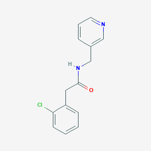 molecular formula C14H13ClN2O B4182990 2-(2-chlorophenyl)-N-[(pyridin-3-yl)methyl]acetamide 