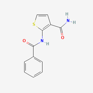 molecular formula C12H10N2O2S B4182996 2-(benzoylamino)-3-thiophenecarboxamide CAS No. 55654-16-5