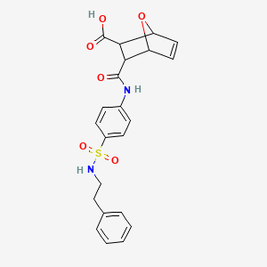 3-{[(4-{[(2-phenylethyl)amino]sulfonyl}phenyl)amino]carbonyl}-7-oxabicyclo[2.2.1]hept-5-ene-2-carboxylic acid