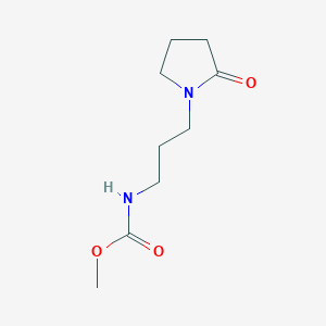 molecular formula C9H16N2O3 B4183047 methyl [3-(2-oxo-1-pyrrolidinyl)propyl]carbamate 