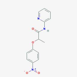 molecular formula C14H13N3O4 B4183181 2-(4-nitrophenoxy)-N-2-pyridinylpropanamide 