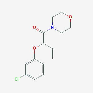 4-[2-(3-chlorophenoxy)butanoyl]morpholine