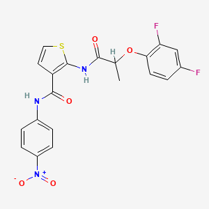 2-{[2-(2,4-difluorophenoxy)propanoyl]amino}-N-(4-nitrophenyl)-3-thiophenecarboxamide