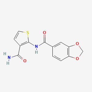 N-[3-(aminocarbonyl)-2-thienyl]-1,3-benzodioxole-5-carboxamide
