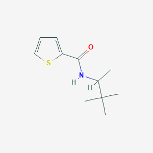 molecular formula C11H17NOS B4183265 N-(1,2,2-trimethylpropyl)-2-thiophenecarboxamide 