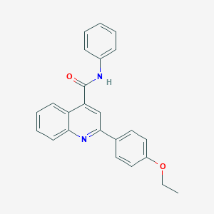 molecular formula C24H20N2O2 B418329 2-(4-ethoxyphenyl)-N-phenyl-4-quinolinecarboxamide 