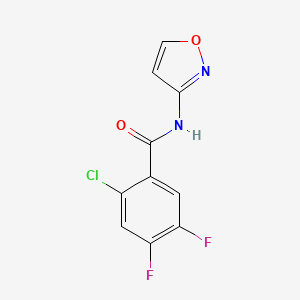 molecular formula C10H5ClF2N2O2 B4183353 2-chloro-4,5-difluoro-N-3-isoxazolylbenzamide 