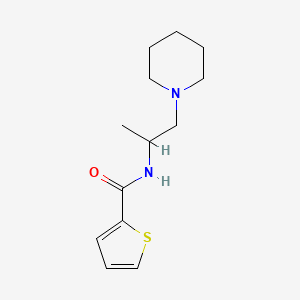 molecular formula C13H20N2OS B4183357 N-[1-methyl-2-(1-piperidinyl)ethyl]-2-thiophenecarboxamide CAS No. 590355-62-7
